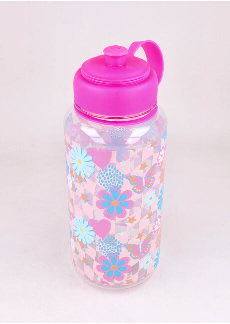 Transparent bottle flowers MULTICOLORED