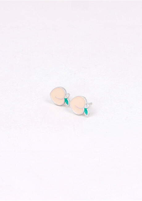 Peach earrings SILVER