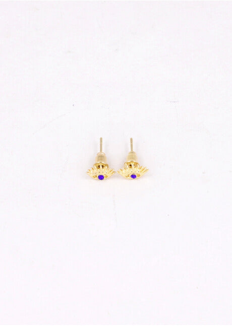 Eyelash eye earrings GOLD