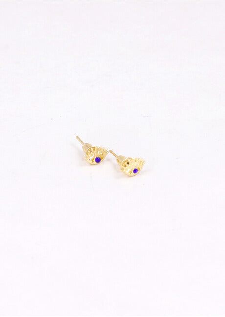 Eyelash eye earrings GOLD