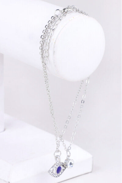 Anklet 2 lines SILVER