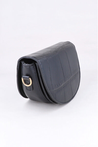 Bolso crossbody medio círculo NEGRO