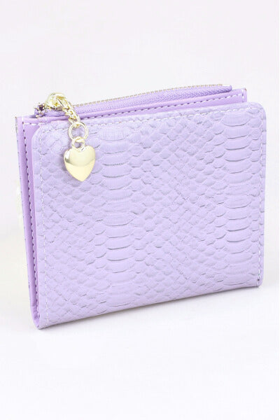 Cartera Textura Croco LILA