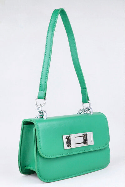 Bolsa crossbody rectangular VERDE