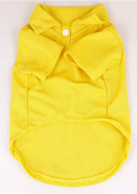 Camisa para mascota cuello polo chica AMARILLO