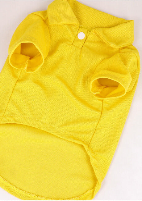 Camisa para mascota cuello polo chica AMARILLO