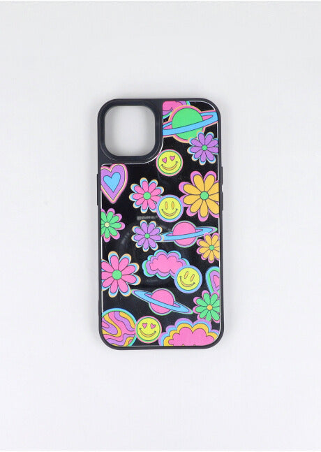 Funda celular i13 flores MULTICOLOR