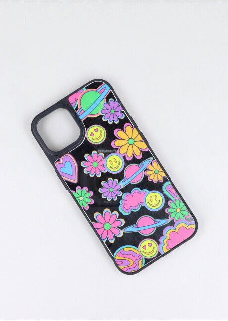 Funda celular i13 flores MULTICOLOR