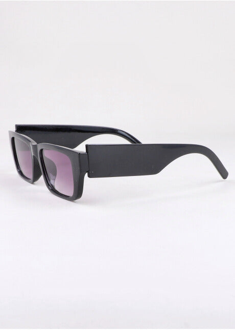 Rectangular lenses thick frame BLACK