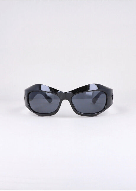 Little thick frame glasses BLACK