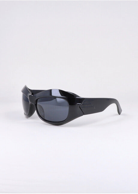 Little thick frame glasses BLACK