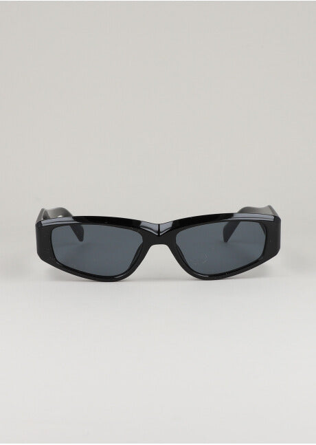 Elongated oval lenses BLACK