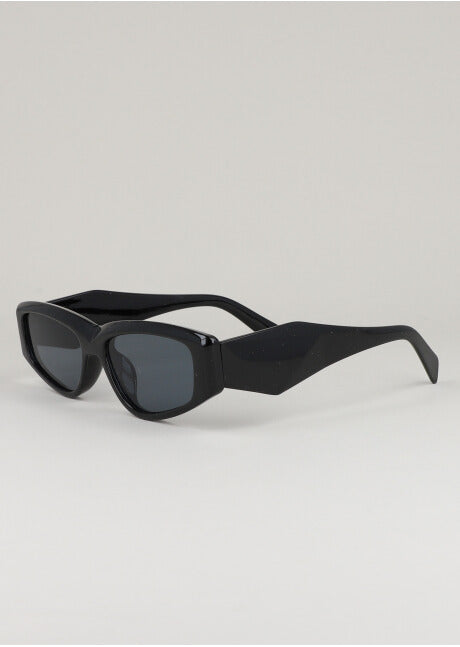 Elongated oval lenses BLACK