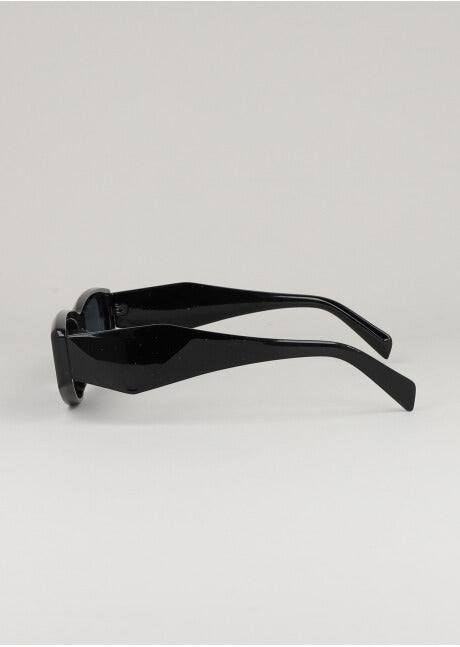 Elongated oval lenses BLACK