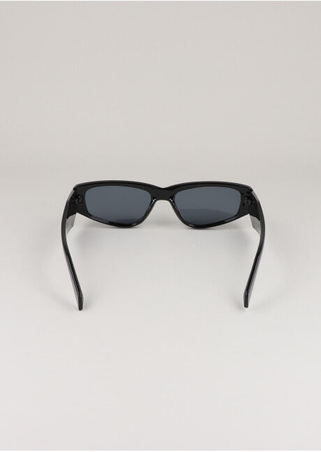Elongated oval lenses BLACK