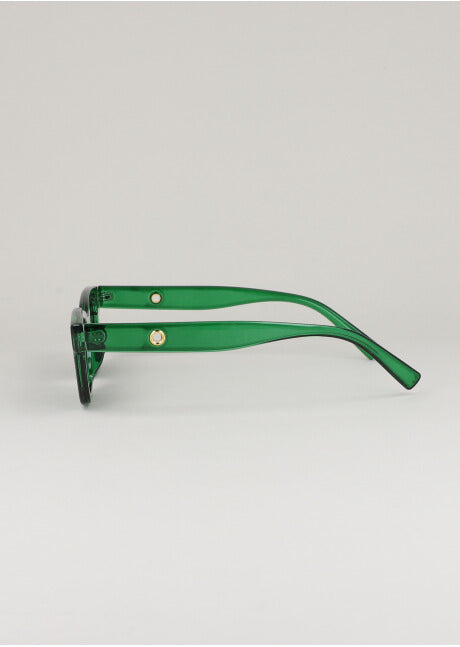 Rectangular sun lenses GREEN