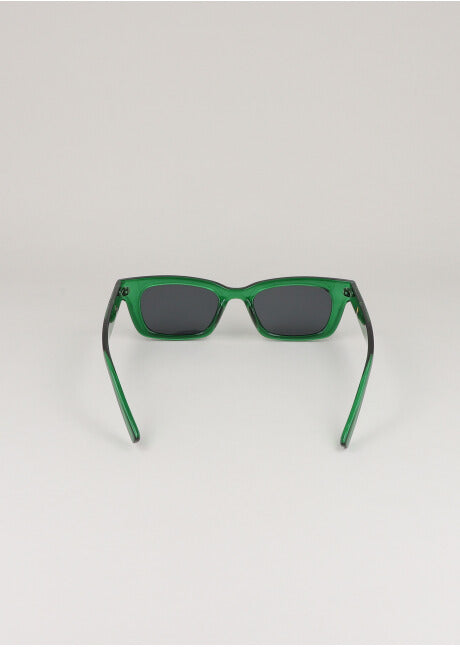 Rectangular sun lenses GREEN