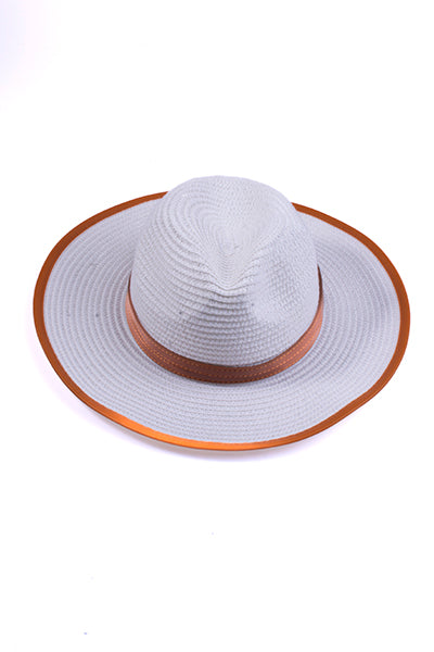 Sombrero panamá bicolor BLANCO