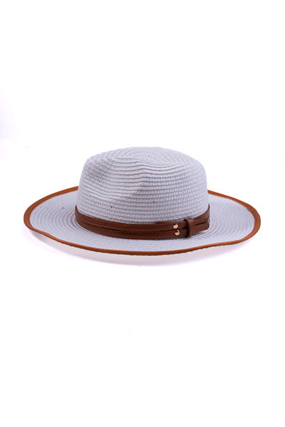 Sombrero panamá bicolor BLANCO