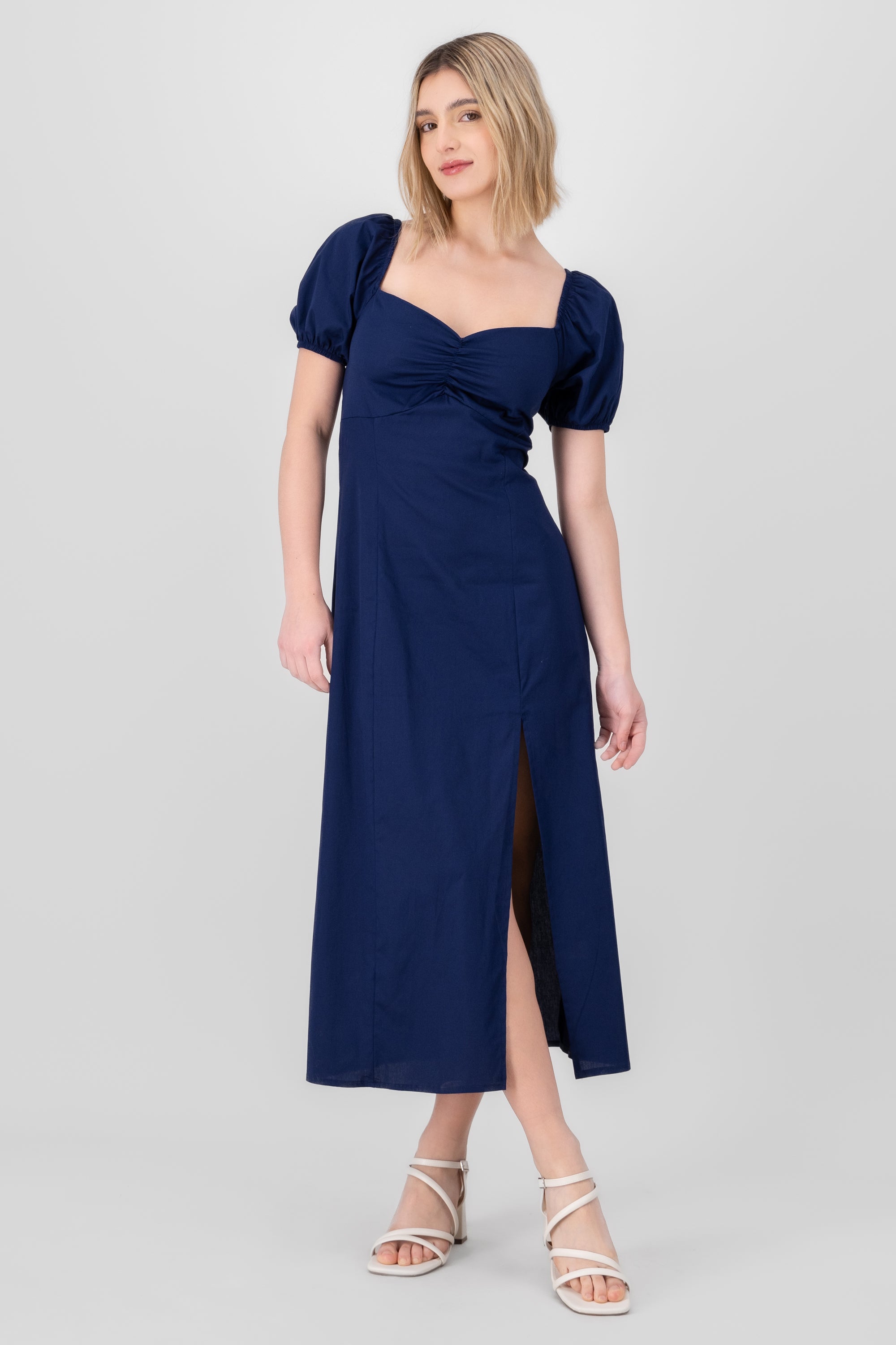 Frunched midi dress MARINE