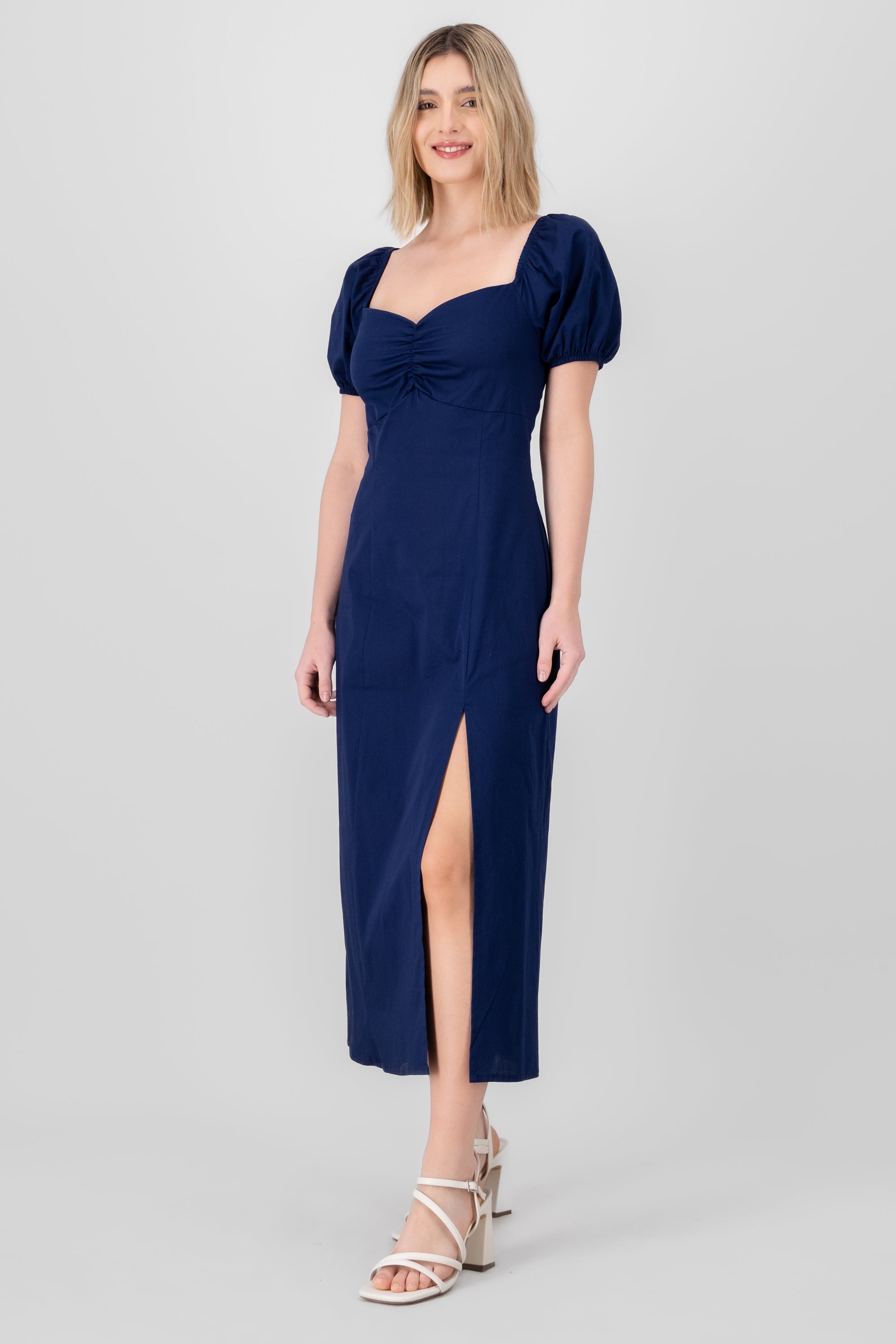 Frunched midi dress MARINE