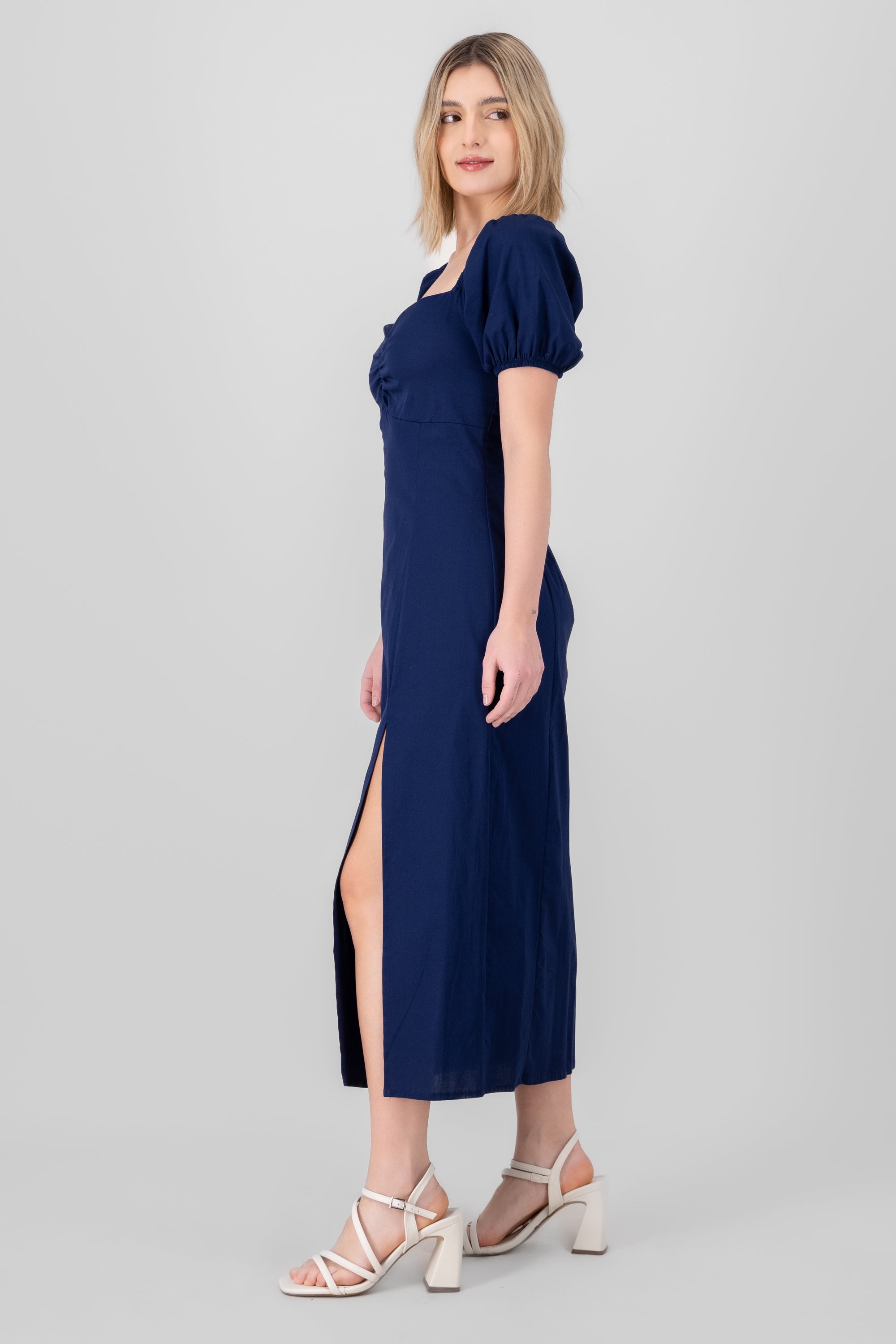 Frunched midi dress MARINE