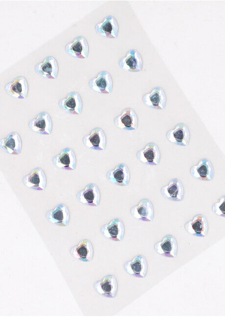 Template shine hearts IRIDESCENT