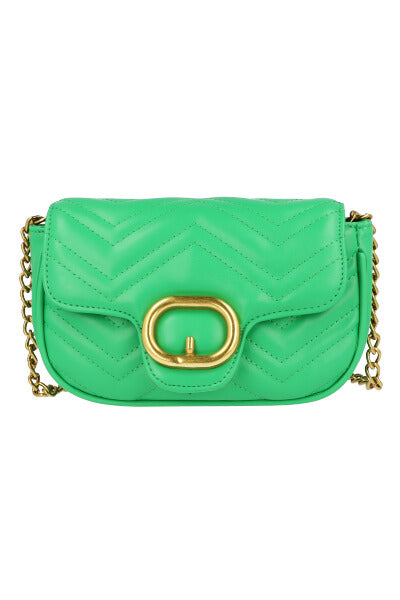 Bolso crossbody capitonado VERDE