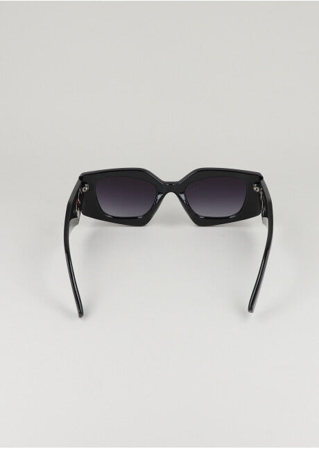 Rectangular lenses Wide frame BLACK
