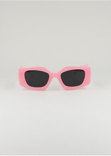 Rectangular lenses Wide frame PINK
