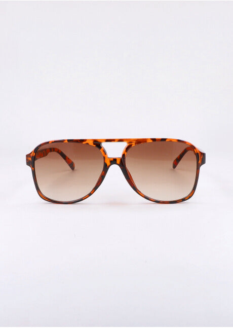 Smoked aviator lenses COFFEE