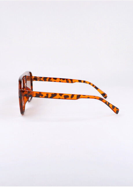 Smoked aviator lenses COFFEE