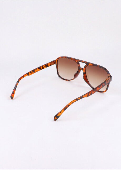 Smoked aviator lenses COFFEE