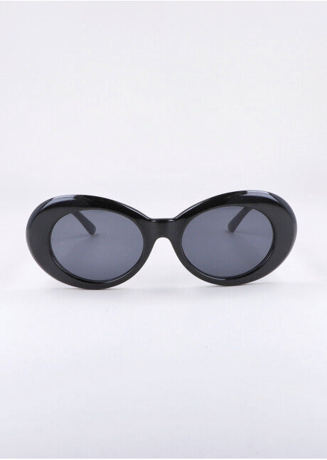 Smooth oval lenses BLACK