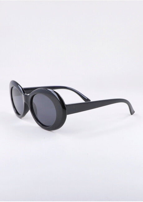Smooth oval lenses BLACK