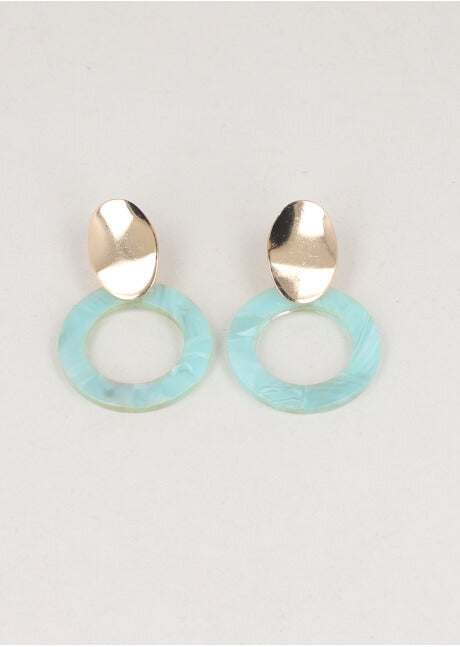 Aretes Circulo Carey MENTA