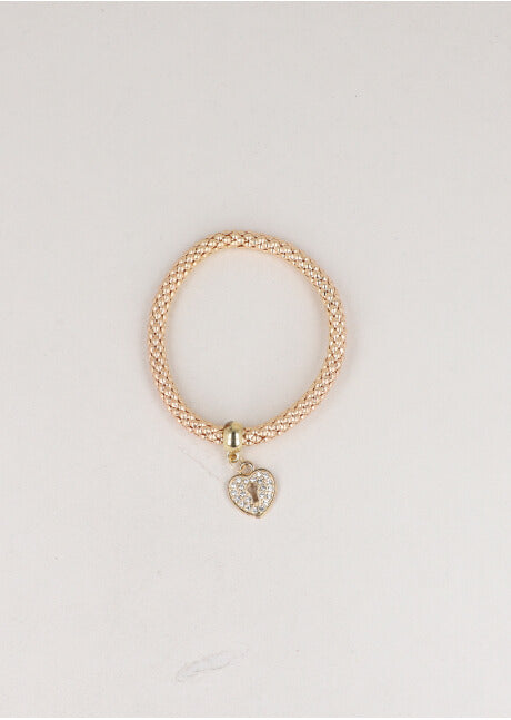 Padrado heart pendant bracelet GOLD