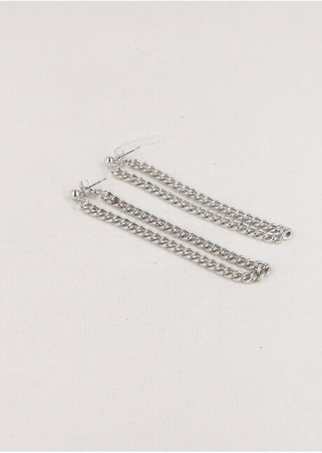 Chain earrings SILVER