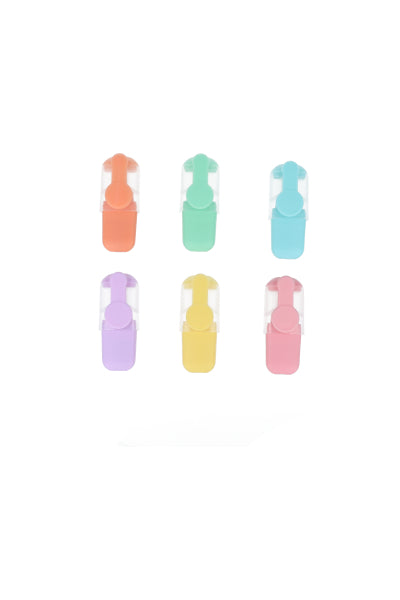 Set 6 mini markers MULTICOLORED