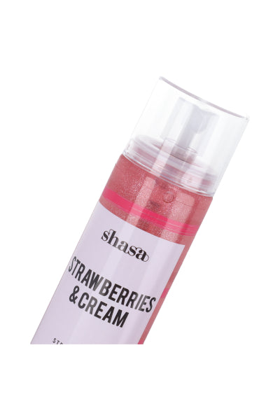 Body Splash Glitter Strawberries And Cream FIUSHA