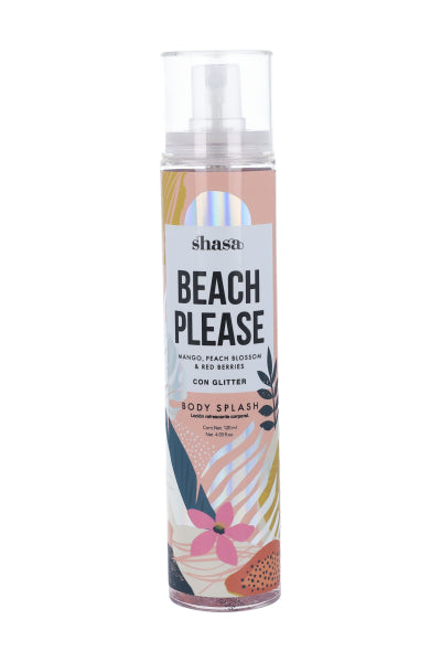 Body Splash Glitter Beach Please  120 Ml AMARILLO