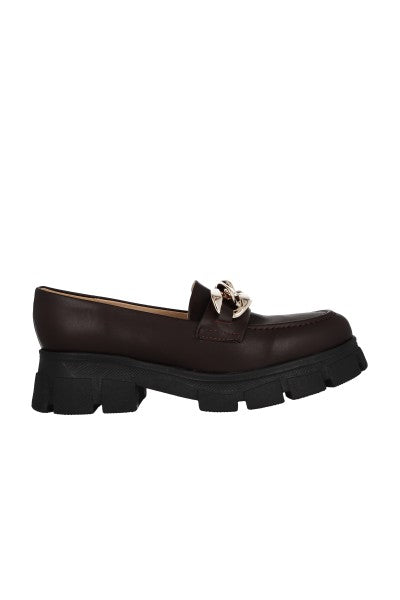 Loafers chunky cadena CAFE