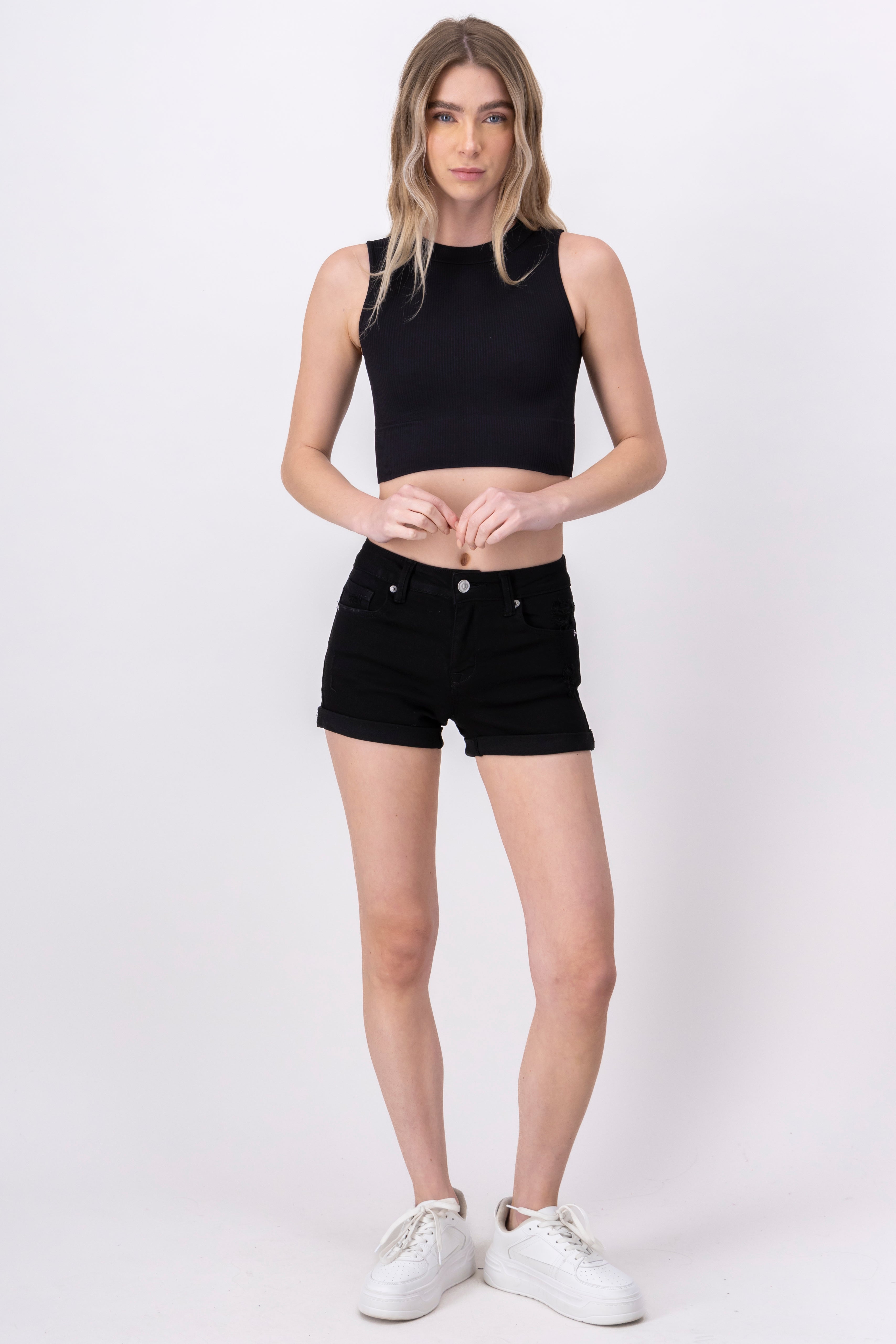 Short Mini destruction BLACK