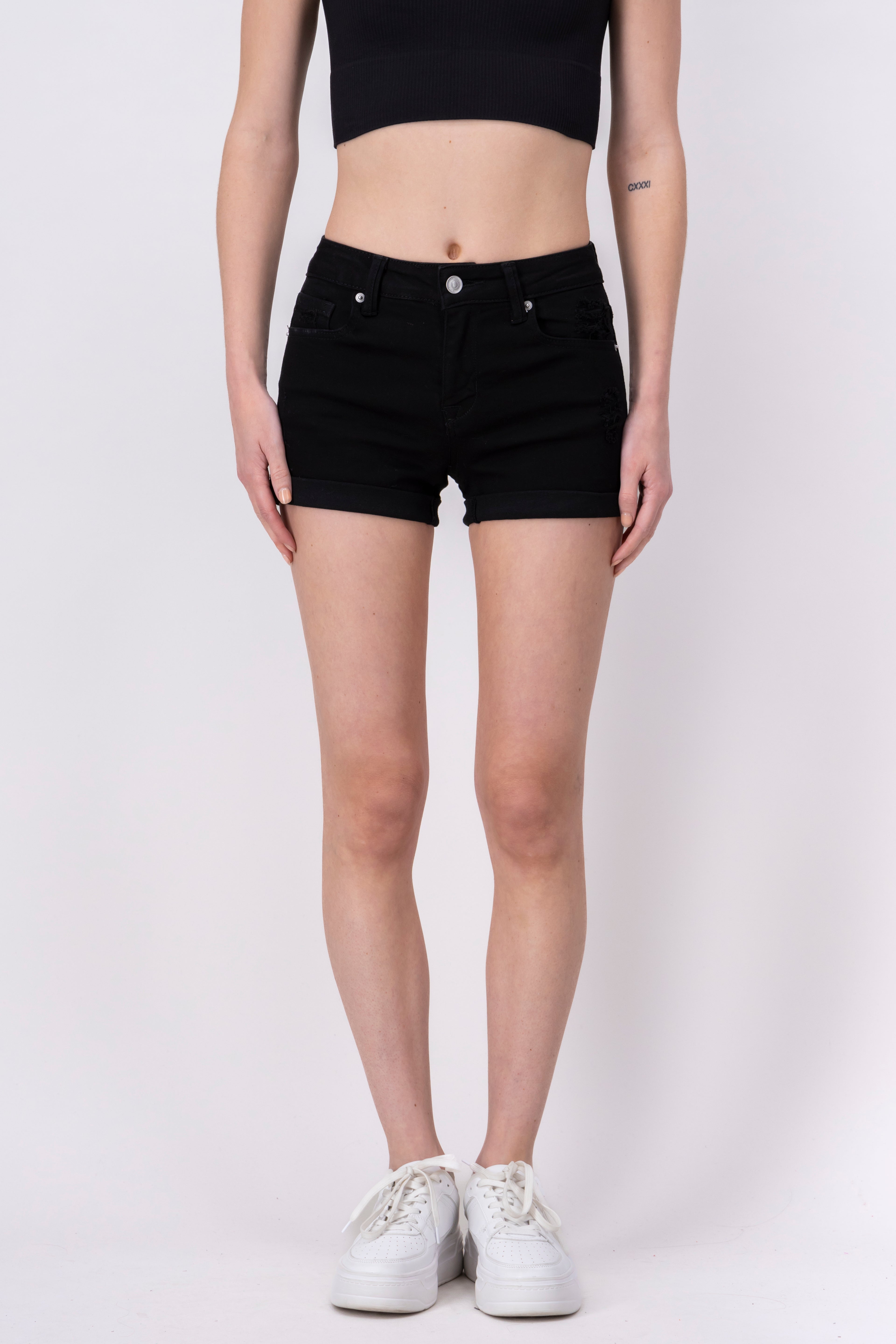 Short Mini destruction BLACK