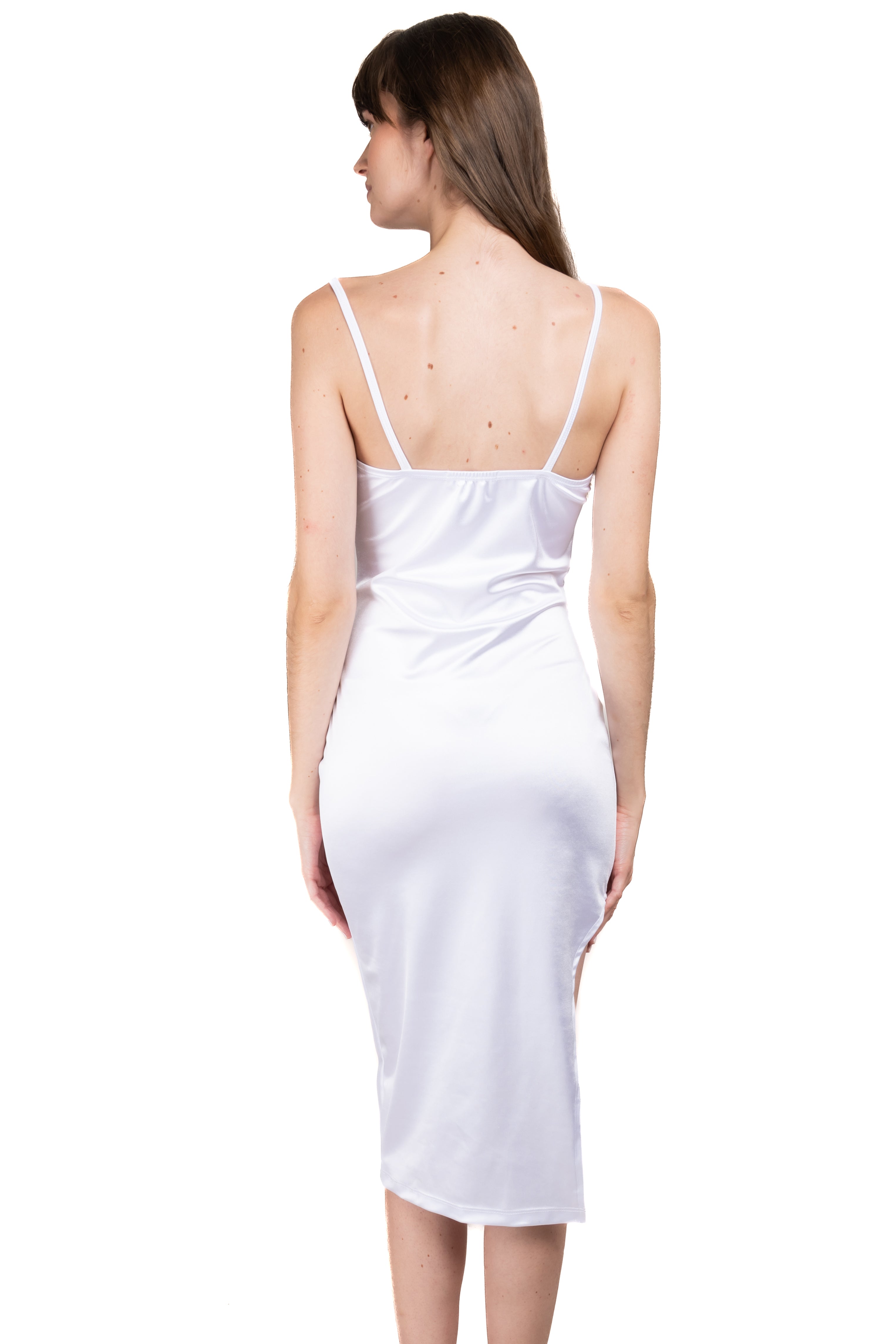 Vestido Midi Abertura BLANCO