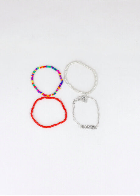 4 P Pulseras Love PLATA