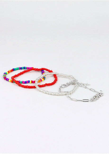 4 P Pulseras Love PLATA