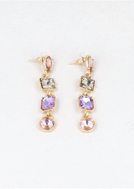 Crystal earrings MULTICOLORED