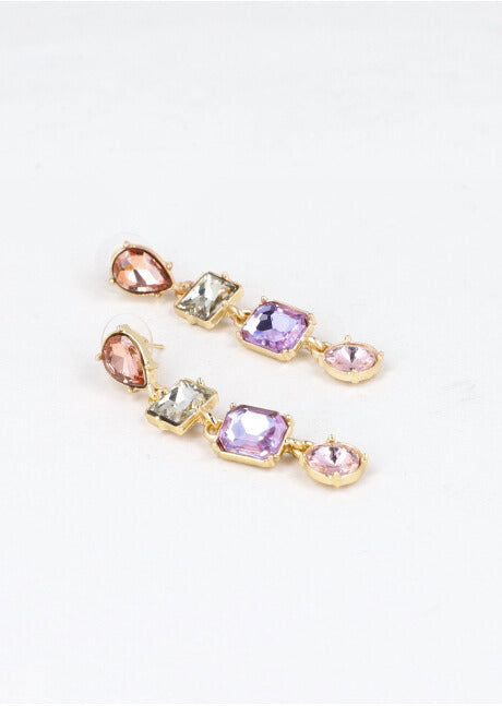 Crystal earrings MULTICOLORED