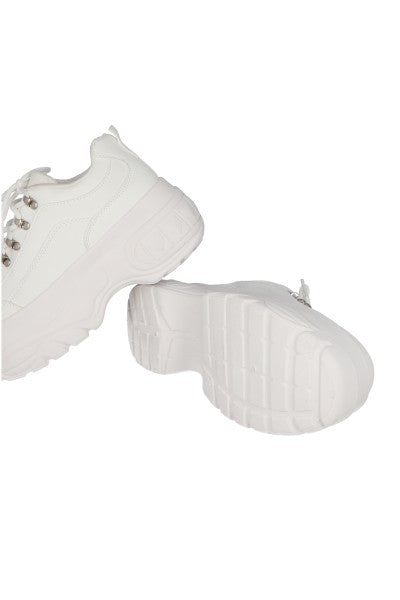 Tenis Plataforma Chunky BLANCO